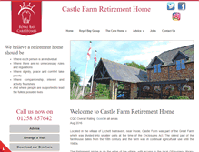 Tablet Screenshot of castlefarmcare.co.uk
